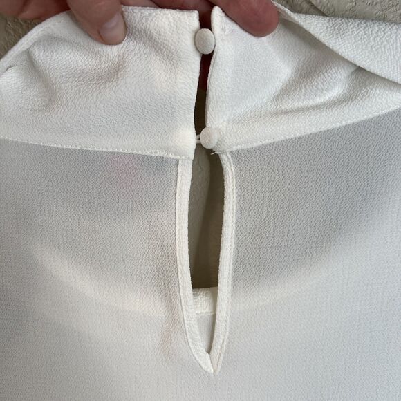 womens vince camuto blouse size small Ruffle Sleeve Classic Dress Casual Coastal - Picture 10 of 13